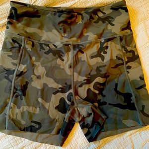 Zyia Forest Camo Luxe Hustle Shorts
